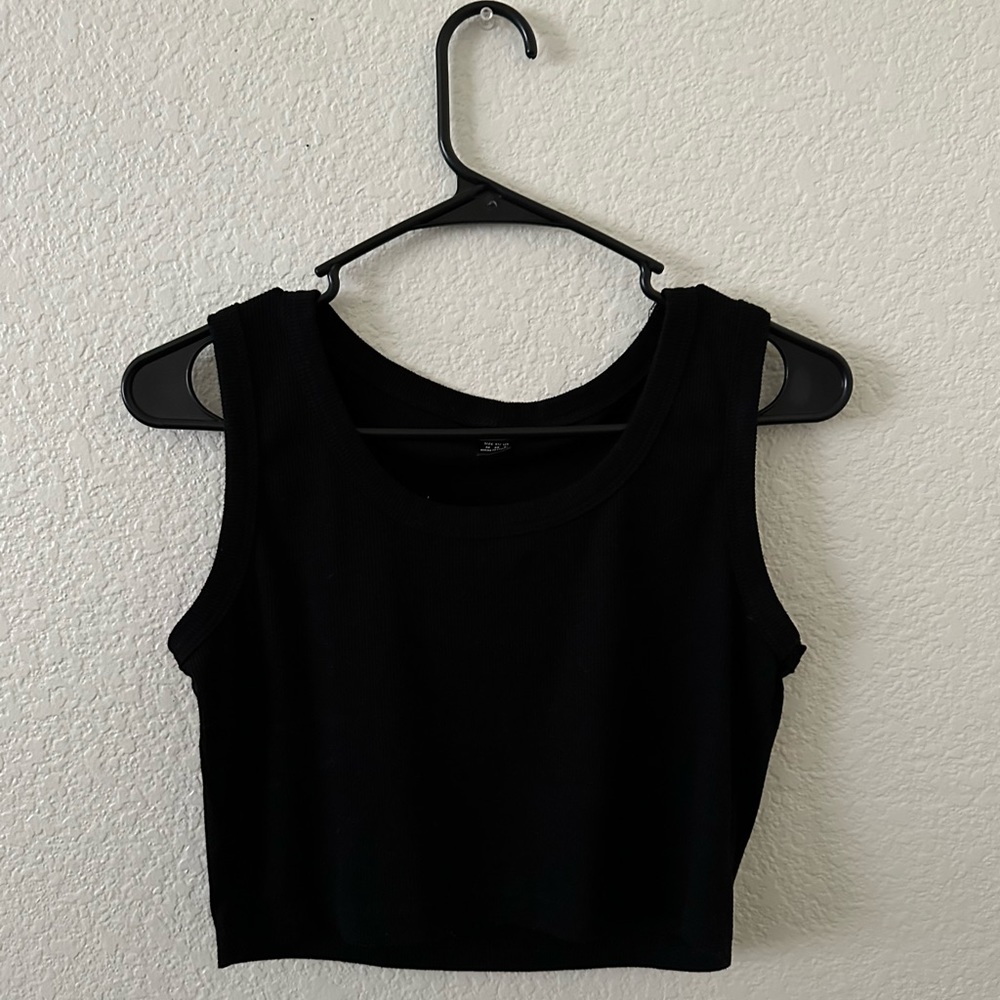 Black tank top